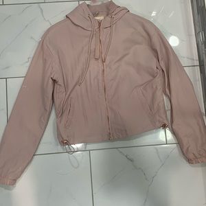 Pink and gold wind breaker jacket